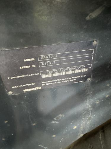 Komatsu WA470-7
